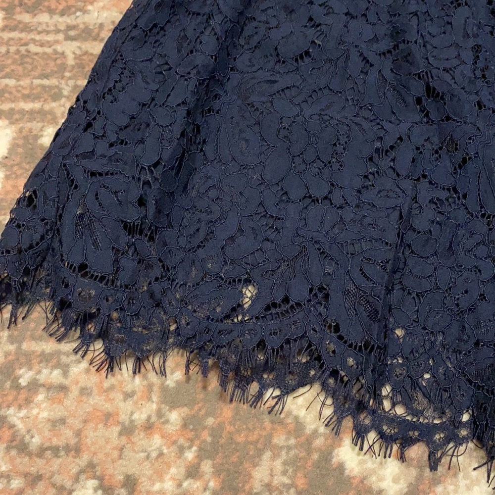 Zara Basic Shorts Navy Blue Size Medium - Picture 2 of 2